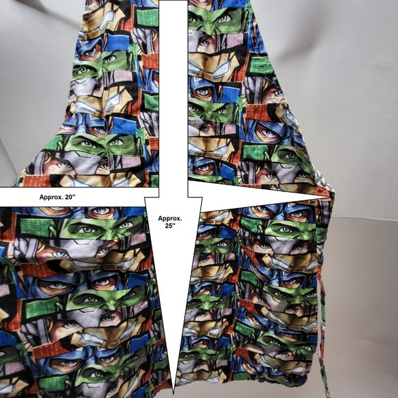 Marvel Avenger Eyes Characters Unisex Kids Cook BBQ Apron Bib Homemade - Picture 5 of 5